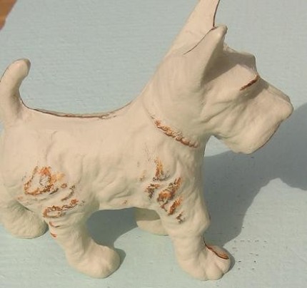 Shabby Chic Cottage Iron Scottie Dog Statue Shabby Chic Cottage Iron Scottie Dog Statue