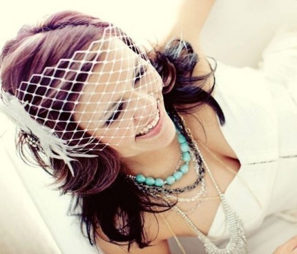 bandeau birdcage bandeau birdcage wedding veil
