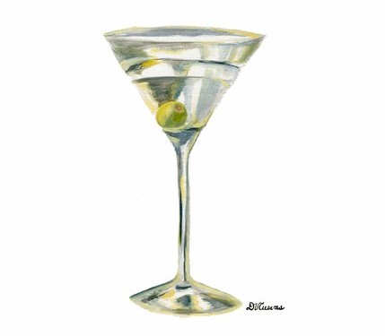 printedcanvas1 martini print by printedcanvas1