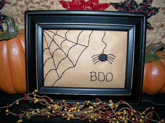 handmade halloween spider stiching handmade halloween spider stiching