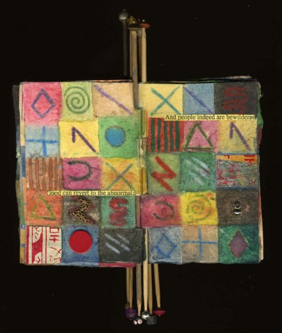 book paper collage Cultivating the Center number two Book of handmade paper and collage