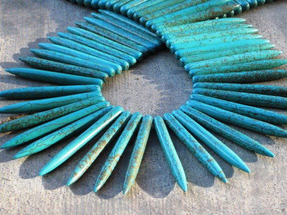 turquoise bib necklace