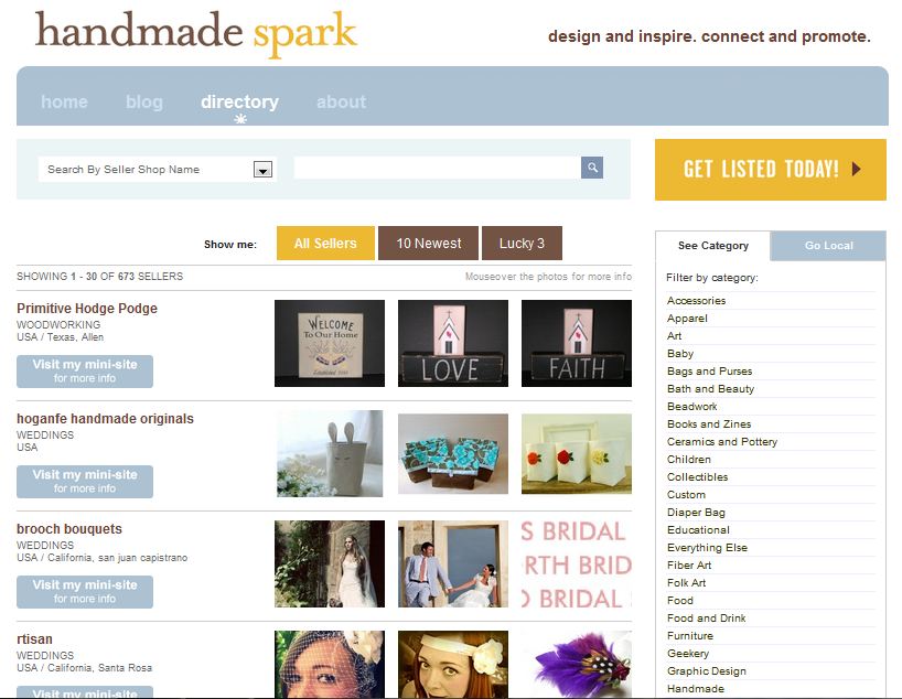 directory handmade spark directory
