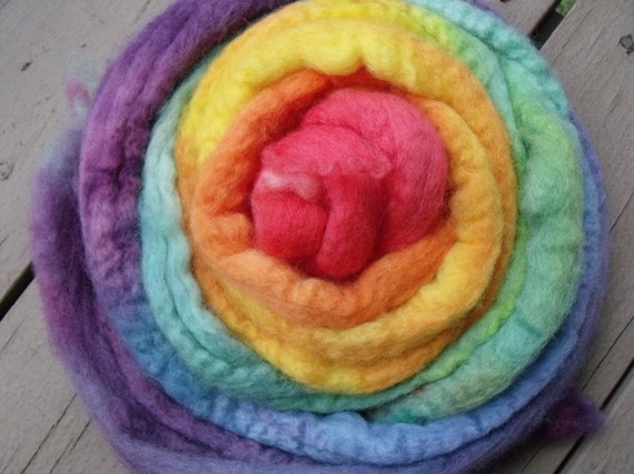 rainbow wool